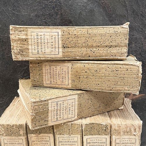 Set 9 French 19Th C 'Dictionaries D'histoire Naturelle' - C.1803
