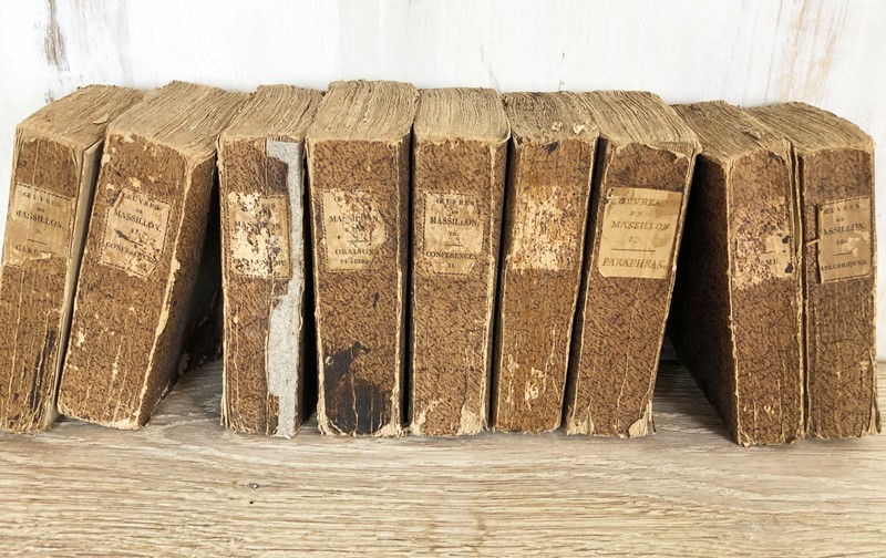 9 Volumes of 'Les Oeurves de Massillon' Paris 1823-appley-hoare-9massillon-main-637730234000840596.jpg