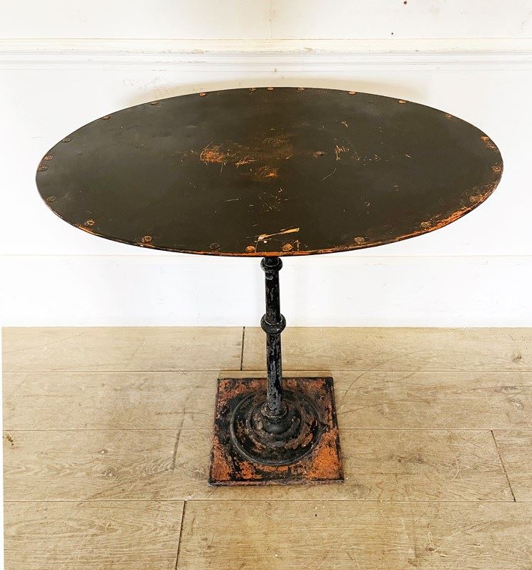 A Lovely 19Th C French Oval Cast Iron Table - Circa 1880-appley-hoare-blackovaltable3-main-638249510361389785.jpg