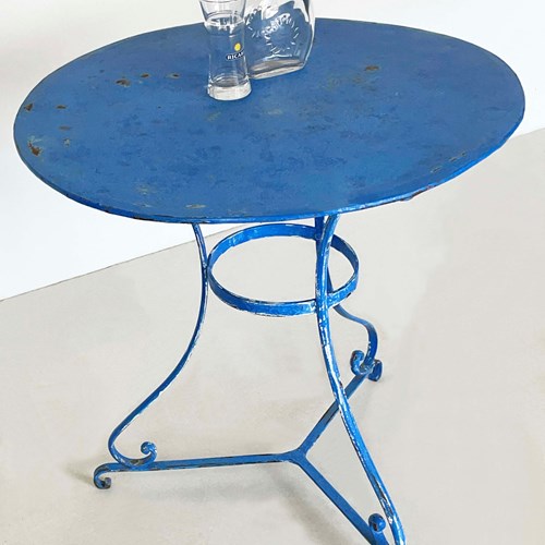 Small 20Th Century French Round Iron Table