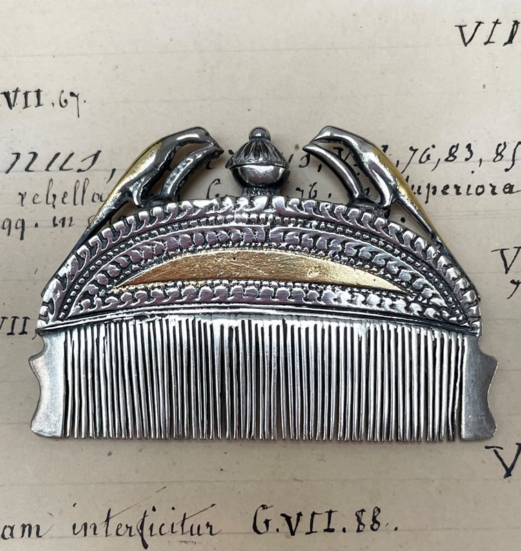 19th c Indian Small Silver Comb with Scent Holder-appley-hoare-combsilversm2-main-638013585179003505.jpg