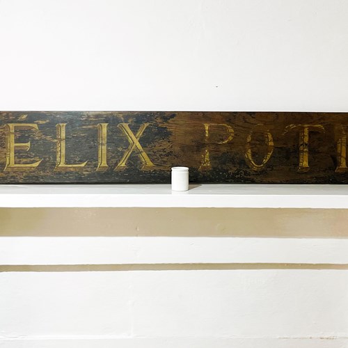 19Th C French 'Felix Potin' Sign - Circa 1850