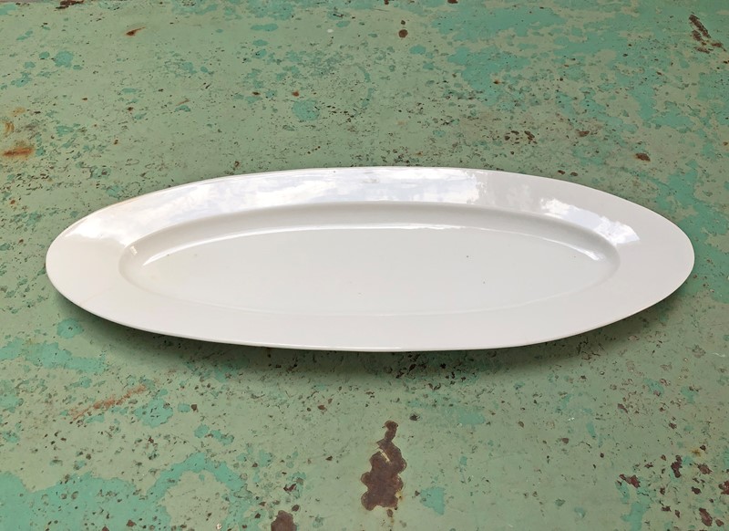 19th c French Porcelaine de Paris white Fish Plate-appley-hoare-fishserverwhite-main-637505466120611540.jpg