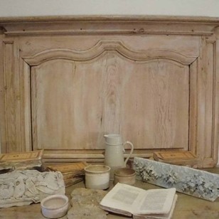 French 18Th Century Pine Panel