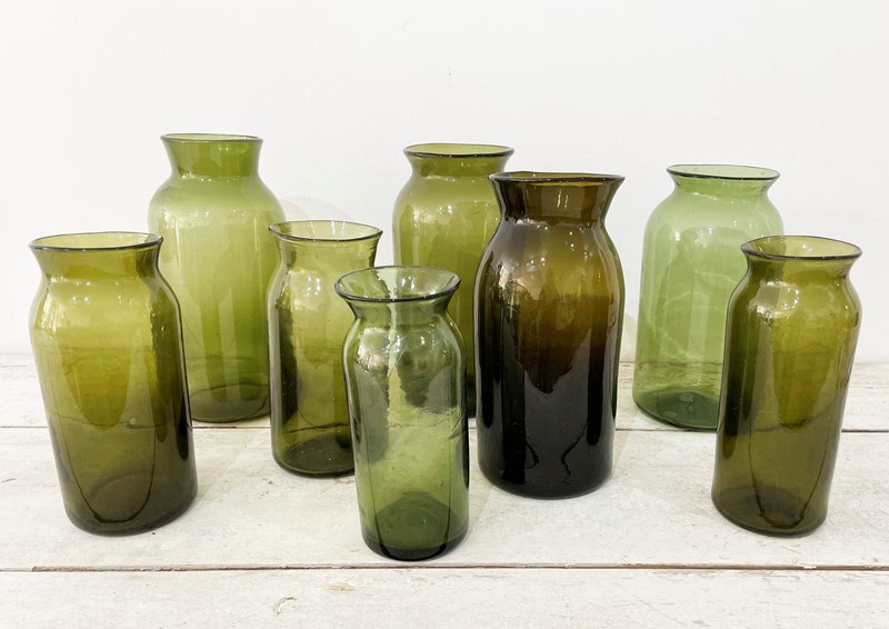Collection Of Early 19Th C French Glass Jars - Circa 1820-appley-hoare-greenpicklingjars-main-638217496892049388.jpg