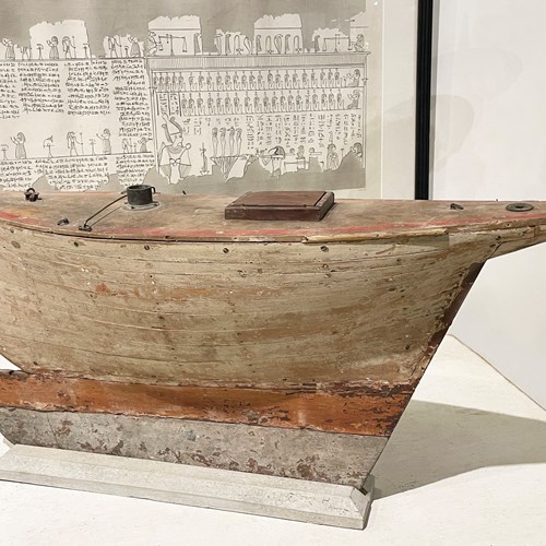 Hull Of An English Pond Sail Boat C 1900