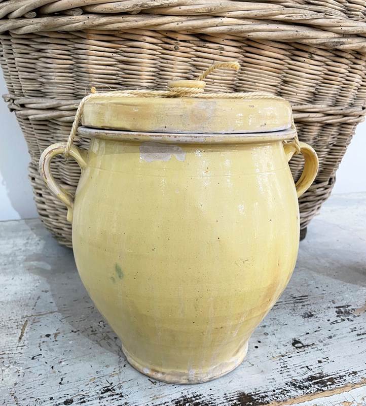 2 X Large 19Th C French Yellow Confit Pots With Lids-appley-hoare-largeliddedconfitjars2-main-638192425230592754.jpg