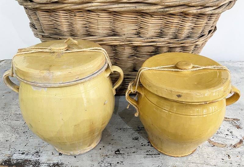 2 X Large 19Th C French Yellow Confit Pots With Lids-appley-hoare-largeliddedconfitjars3-main-638192425590100371.jpg