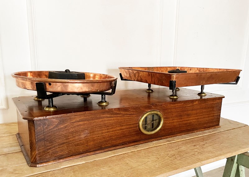 Magnificent Set Of French Scales With Weights - Circa 1880-appley-hoare-largescales2-main-638215164442537040.jpg