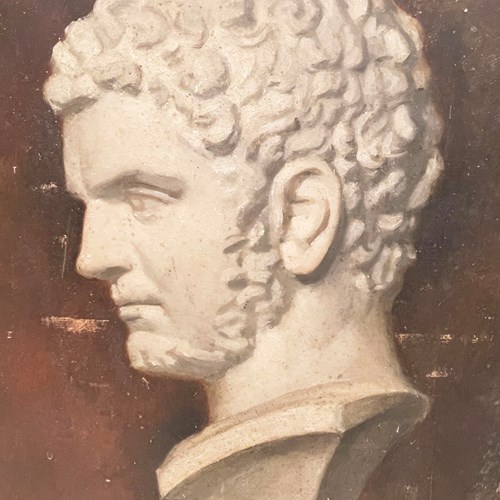 French 19Th C Artist's Study Of A Marble Bust