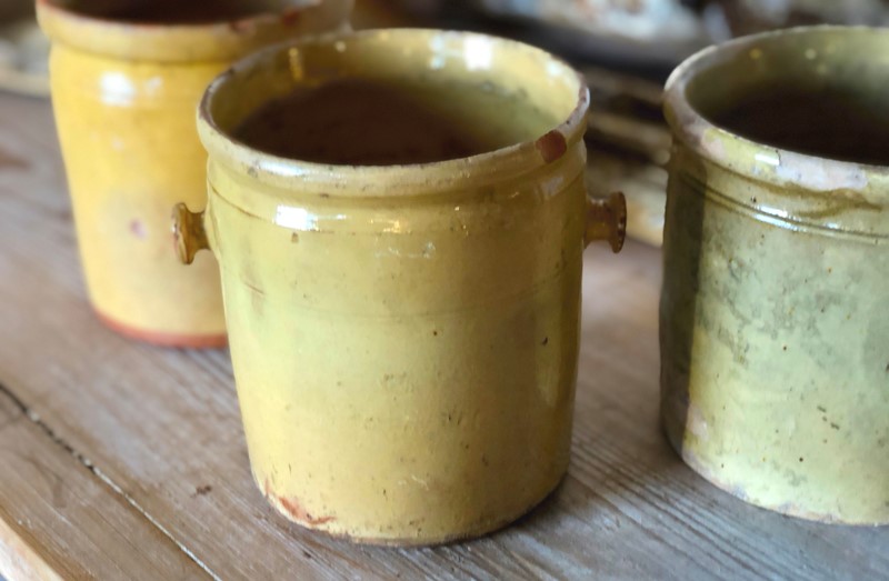 3 French Yellow Glazed Jars with handles - c 1830-appley-hoare-mediumyellowjars1-main-637107312344282666.jpg
