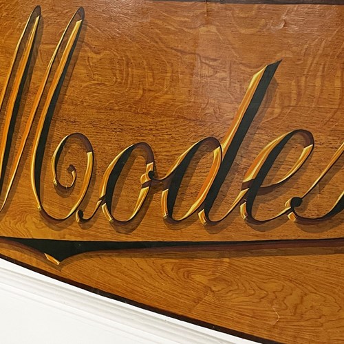 Large Early 20Th Century French 'Modes' Advertising Sign