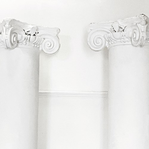 Pr. English Plaster Columns - Circa 1850