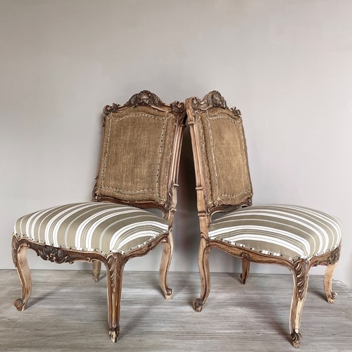 Pair Of 19Th Century French Side Chairs - Circa 1890