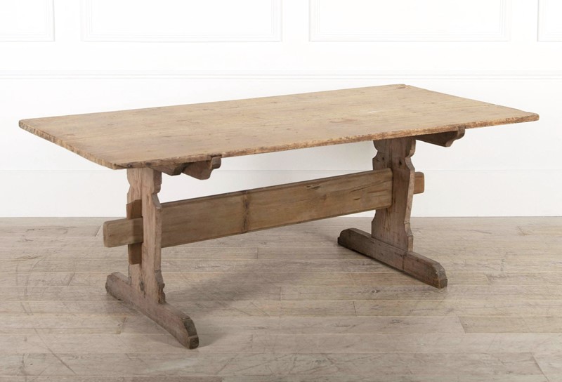 19th century Dining Swedish Pine Table - circa 185-appley-hoare-stretcherbasetable10-main-637672346261304208.jpg