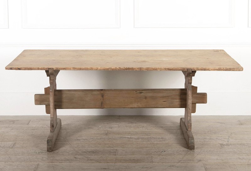 19th century Dining Swedish Pine Table - circa 185-appley-hoare-stretcherbasetable11-main-637672348312387458.jpg