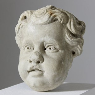 17Th Century Carved Marble Face Of ...