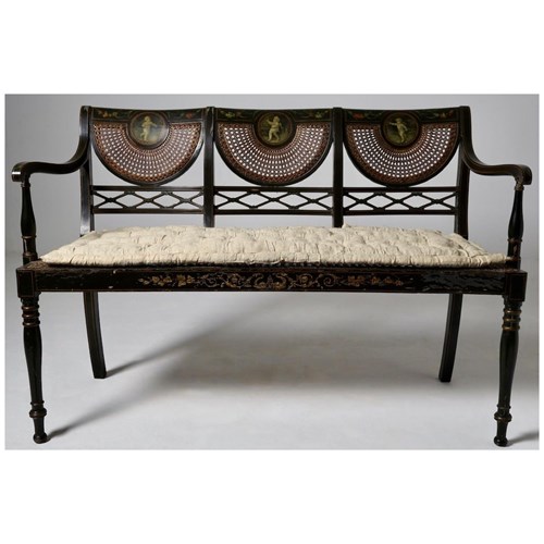 Late Regency Original Painted Sofa