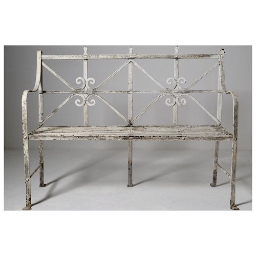 Regency Wrought Iron Garden Bench Seat