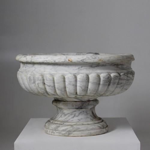 George Iii Carved Marble Cistern / Wine Cooler
