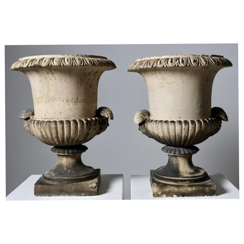 Pair Of J M Blashfield Terracotta Garden Urns