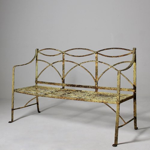 Regency Wrought Iron Garden Bench