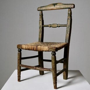 Regency Original Painted Rush Seate...