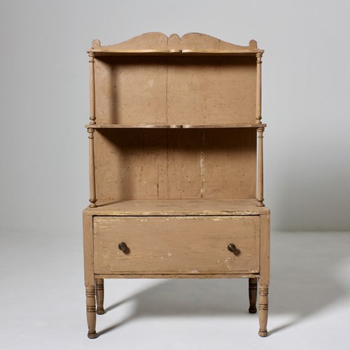 Regency Original Painted Waterfall Bookcase