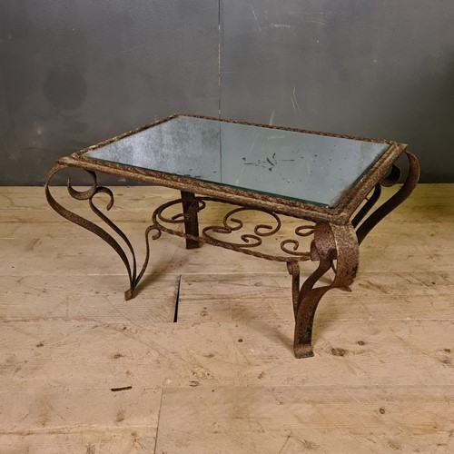 French Mirrored Low Table