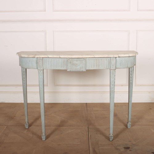 Adam Style Painted Console Table