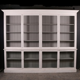 Custom Built Glazed Bookcase/Display Cupboard