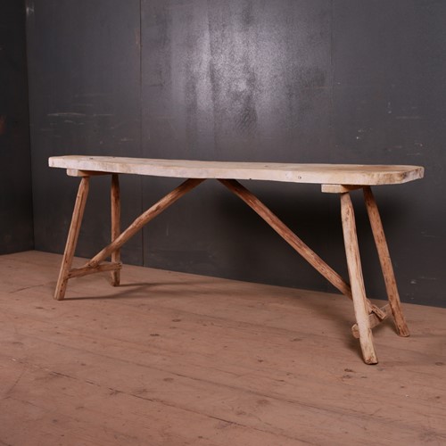 French Scrubbed Trestle Table
