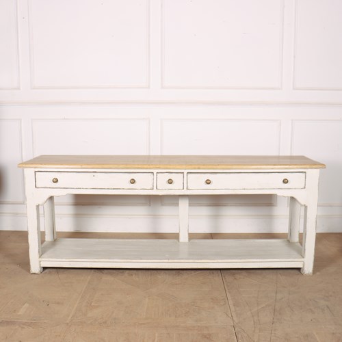 English Painted Pine Dresser Base