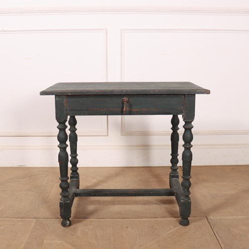 English Painted Lamp Table