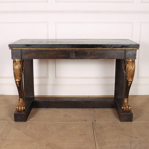 English Carved And Painted Console Table