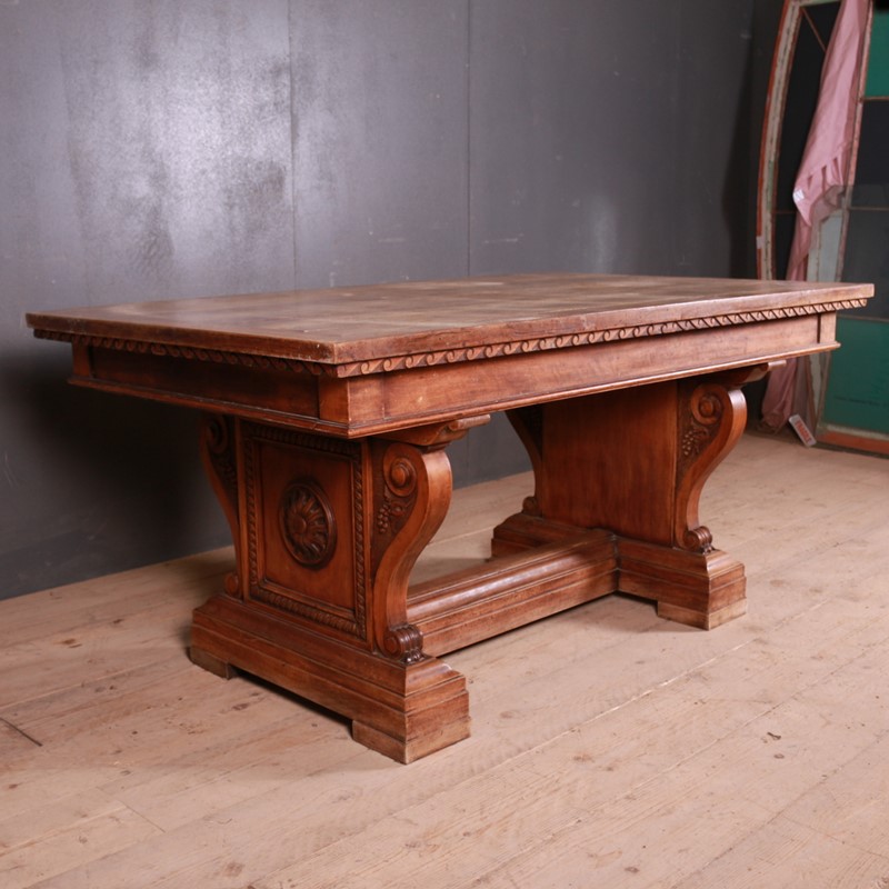 Walnut Centre Table/ Desk-arcadia-antiques-img-0262-main-637429315414406446.JPG