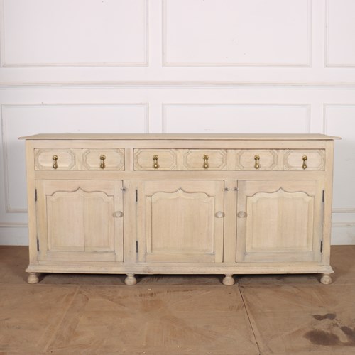 English Bleached Oak Dresser Base