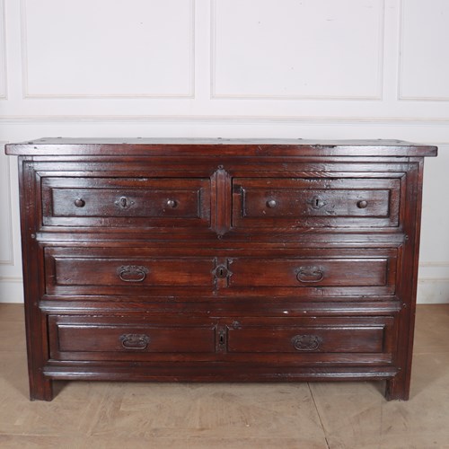 Large Spanish Oak Commode