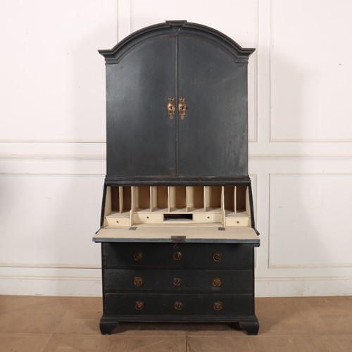 Swedish Oak Bureau Bookcase