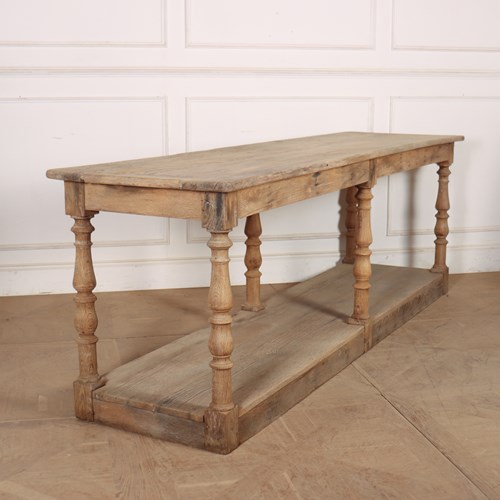 French Bleached Oak Drapers Table