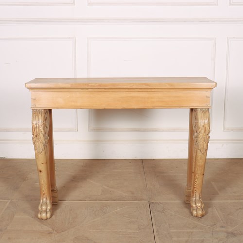 Scottish Pale Pine Console Table