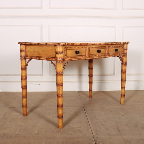 English Faux Bamboo Desk