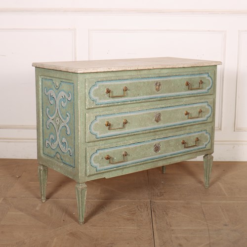 19Th Century Italian Painted Commode