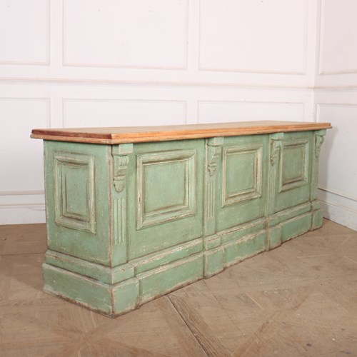 19Th Century English Painted Store Counter