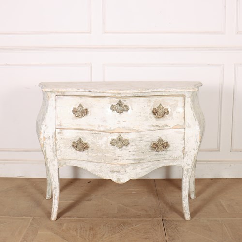 French Painted Two Drawer Commode