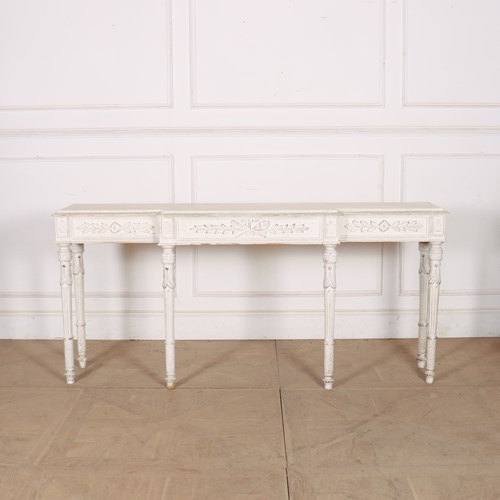 Painted Breakfront Console Table