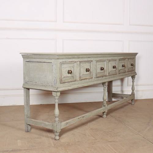 Large 18Th Century Painted Dresser Base