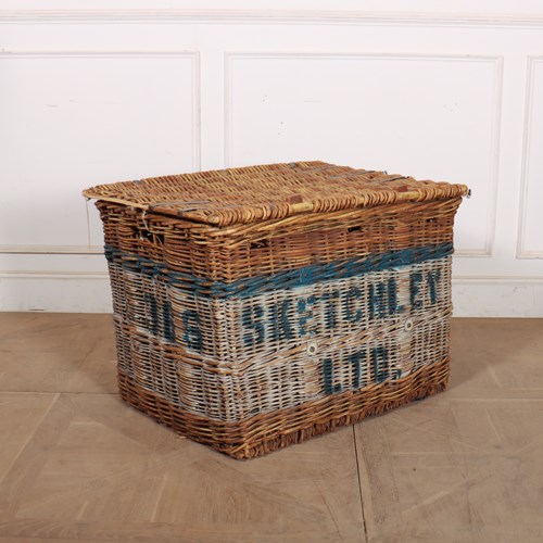 English Wicker Log Basket