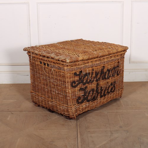 English Wicker Log Basket