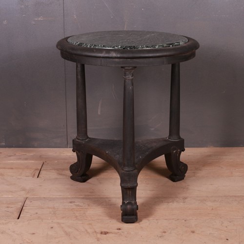 English Marble Top Lamp Table